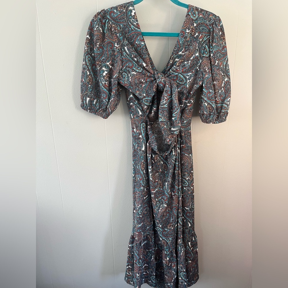 Micheal Kors Elegant Paisley Print Dress NWT - Picture 6 of 13